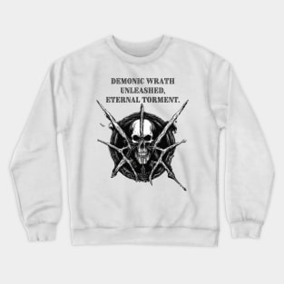 Demonic Wrath Unleashed, Eternal Torment - Death metal Crewneck Sweatshirt